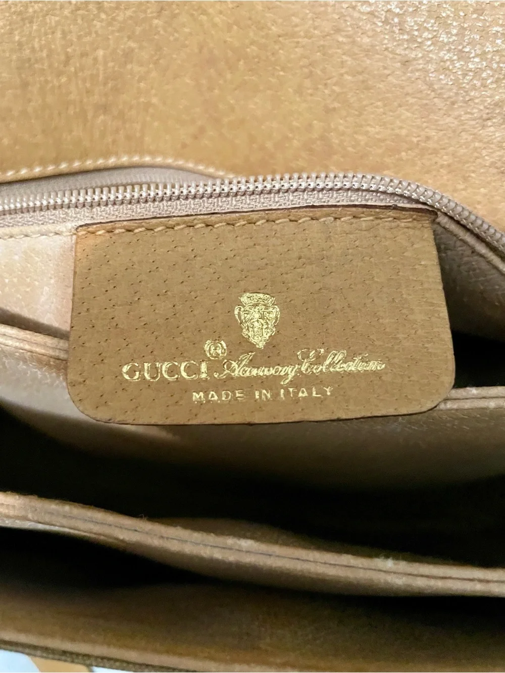 Gucci Brown Monogram Satchel with Tan Leather Trim